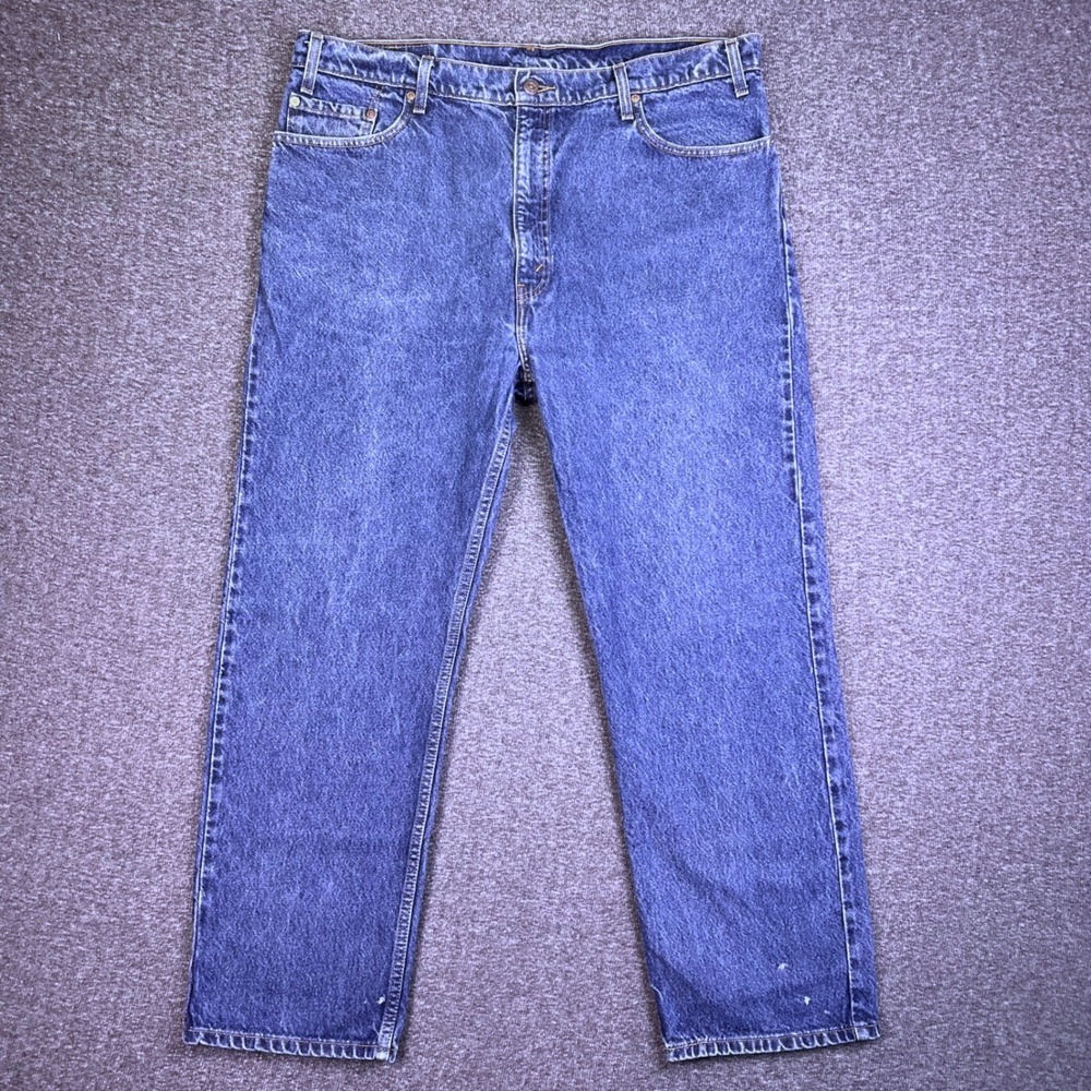 VTG 90s Levis 505 Jeans Mens 42x30‎ Blue Regular Straight Red Tab Classic Casual
